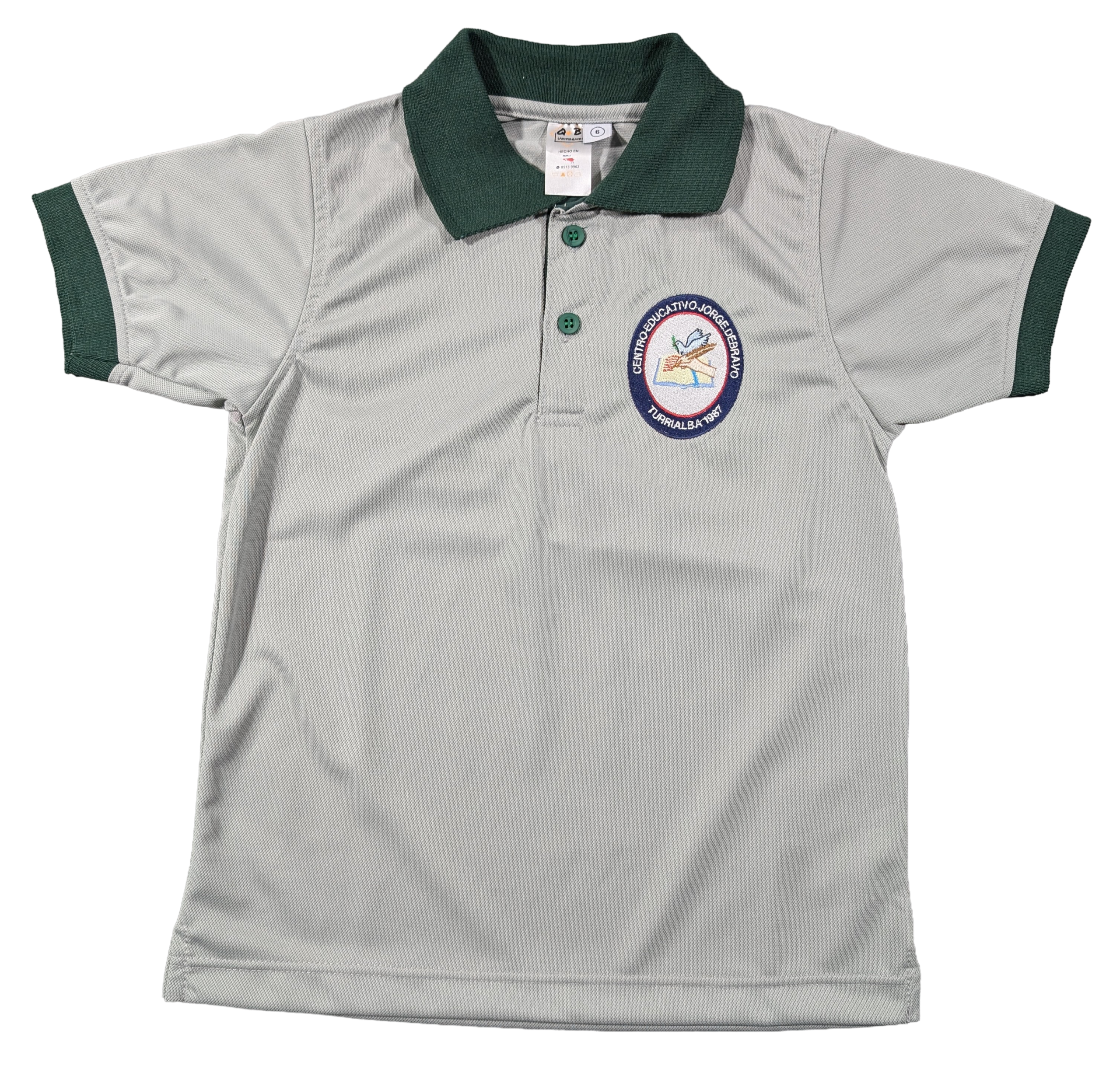 Camisa Polo Gris Unisex